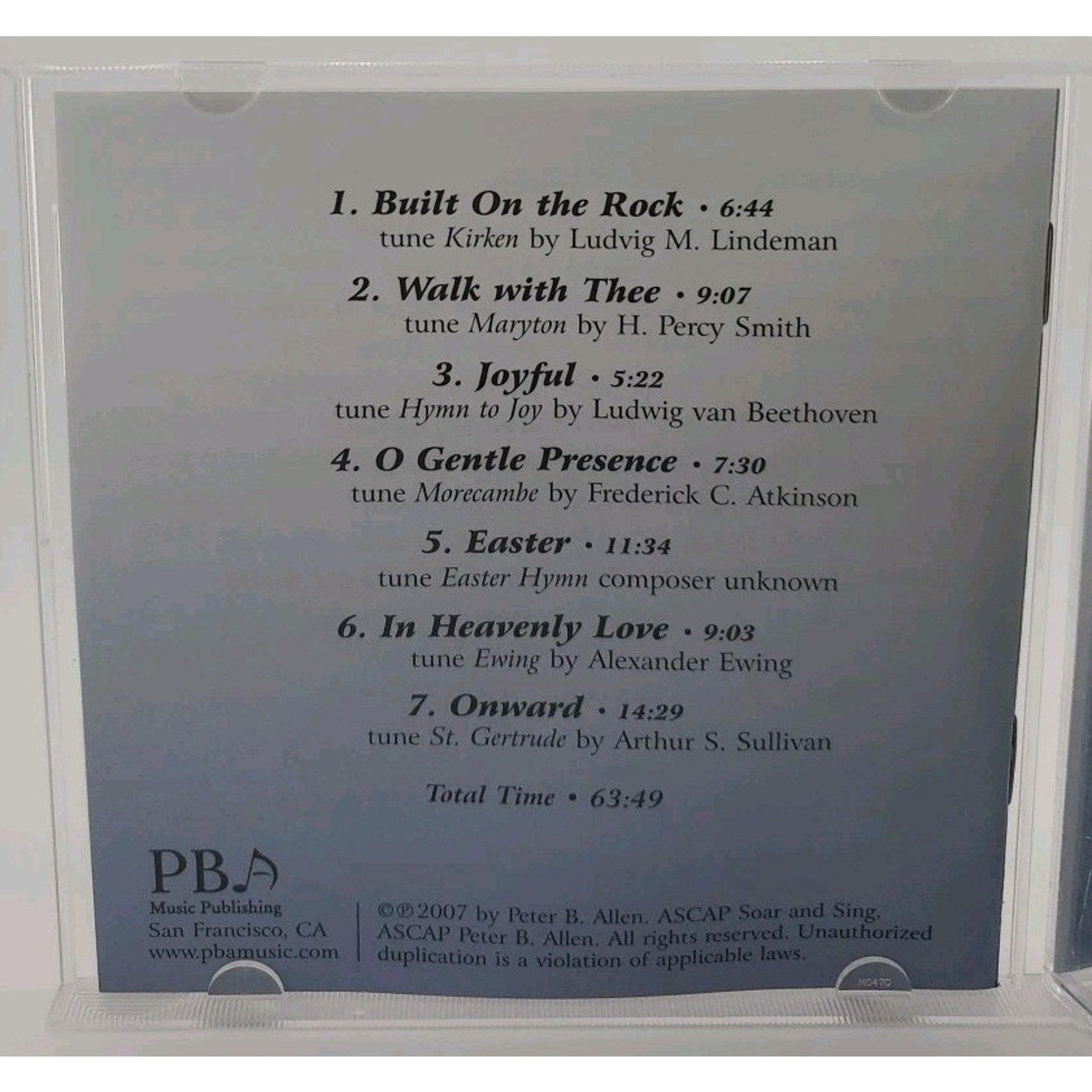 Onward by Peter B. Allen (CD, 2008)