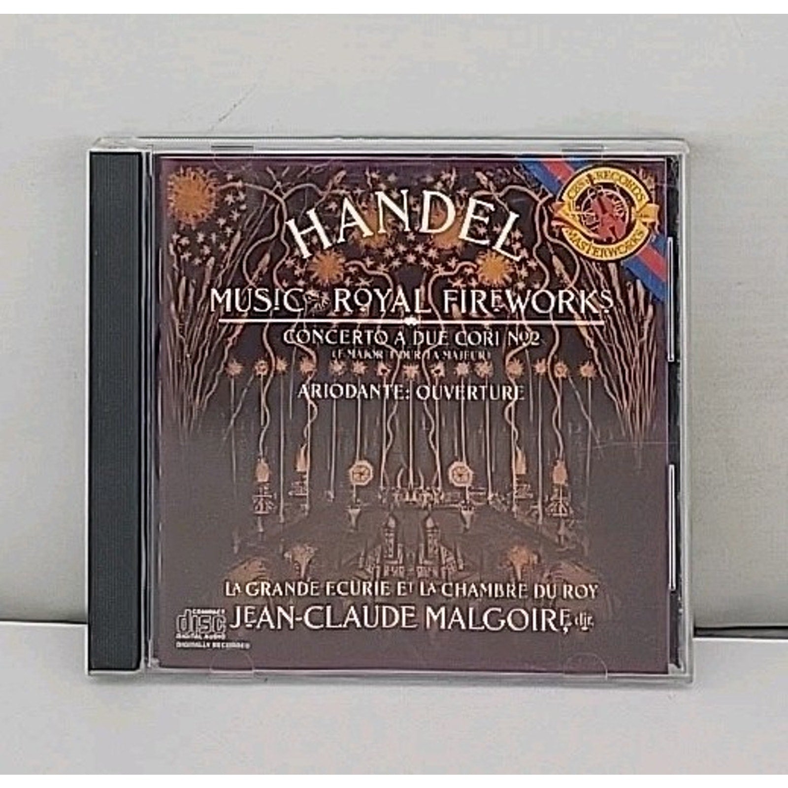 Handel Music for the Royal Fireworks CD Jean-claude Malgoire