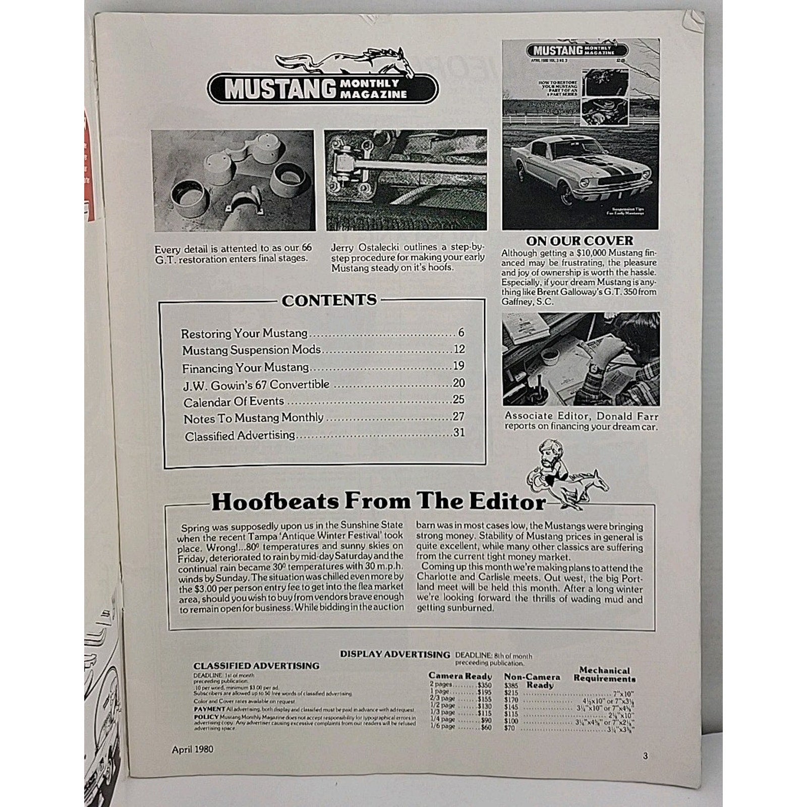 Mustang Monthly Magazine - April 1980 - Vol. 3 No. 3