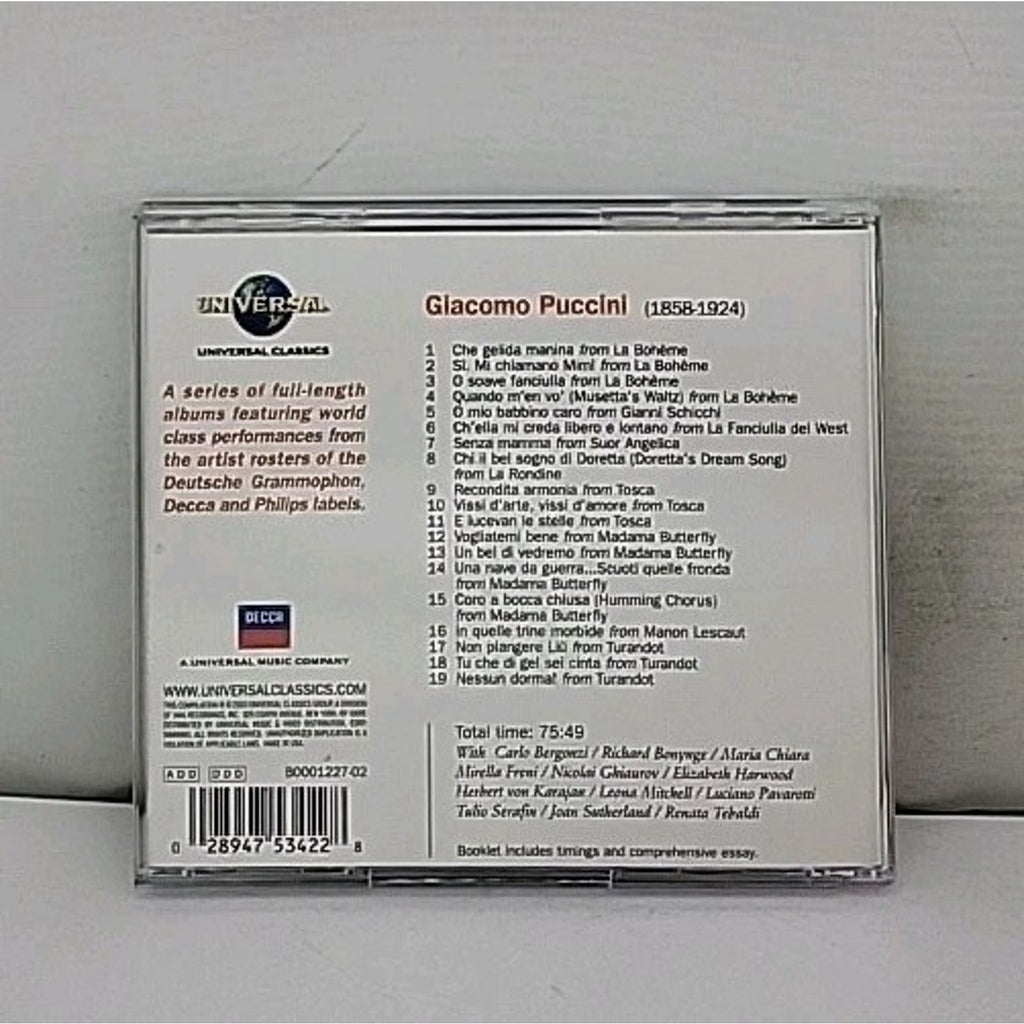 Puccini: Opera Arias by Various (CD, 2003)