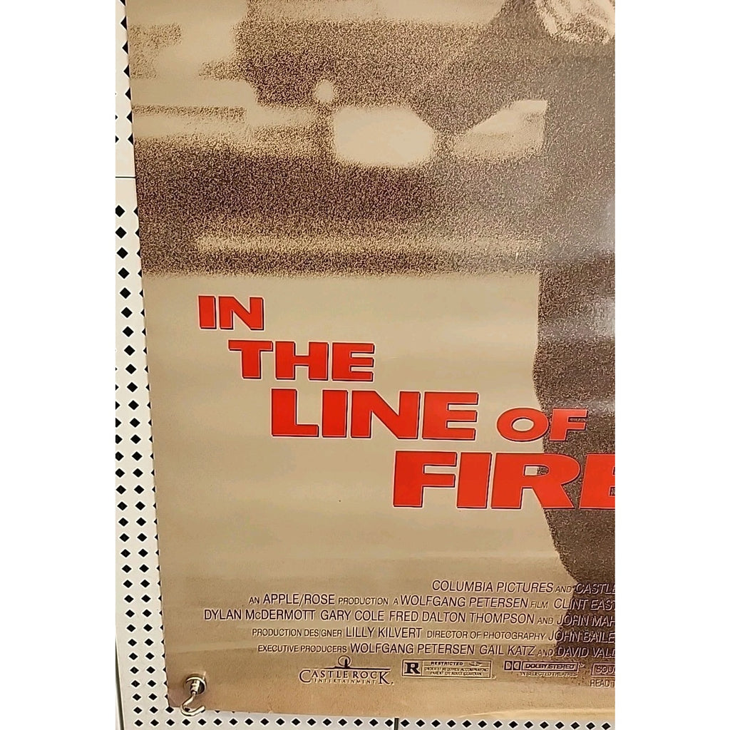 In The Line Of Fire Movie Poster DS 27x40 Original Clint Eastwood Film Rolled