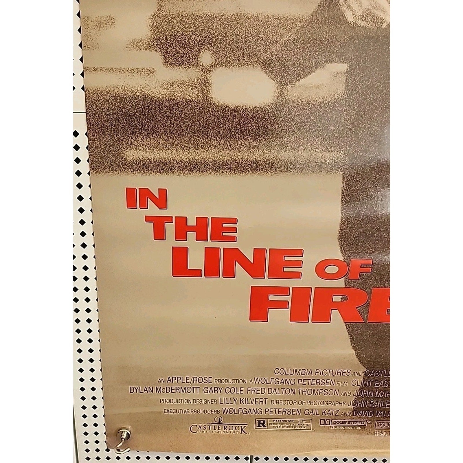 In The Line Of Fire Movie Poster DS 27x40 Original Clint Eastwood Film Rolled