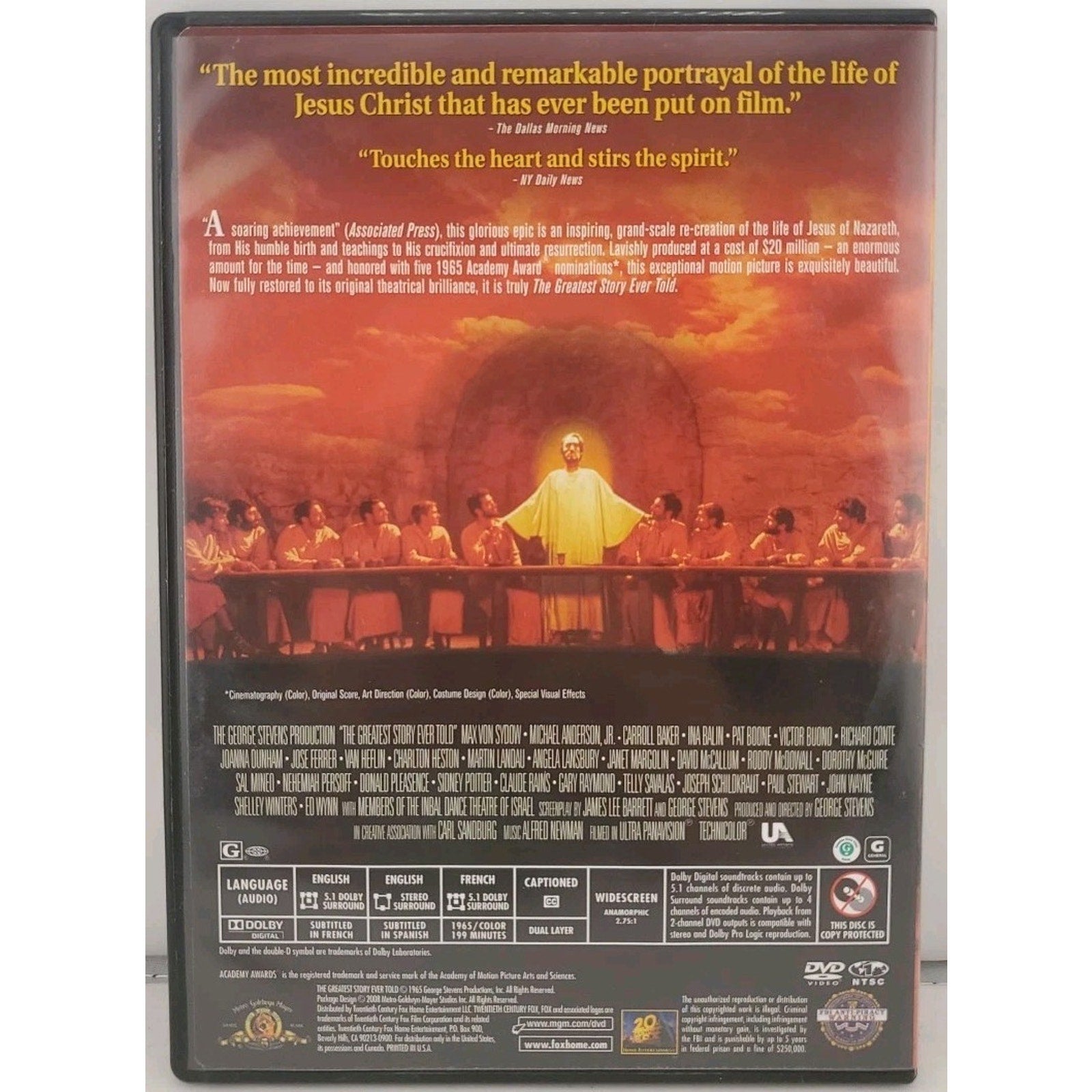 The Greatest Story Ever Told - DVD