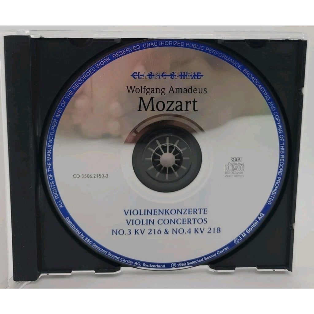 Beliebte Violinenkonzerte Wolfgang Amadeus Mozart (CD)