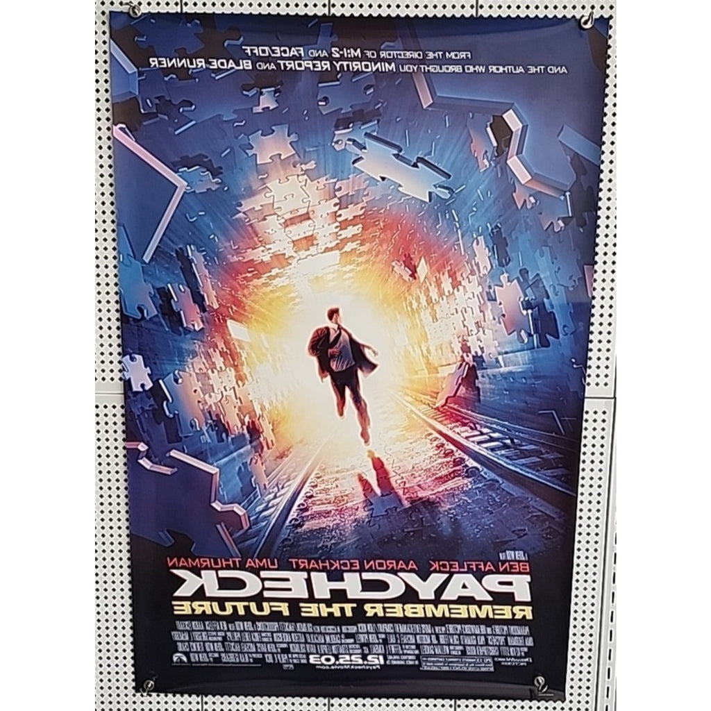 Paycheck - Double Sided Original Movie Theatre Poster 27” X 40”