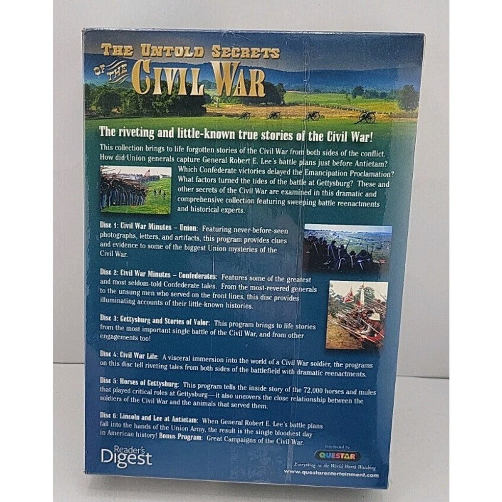 The Untold Secrets of the Civil War (DVD, 2011, 6-Disc Set) *Brand New*