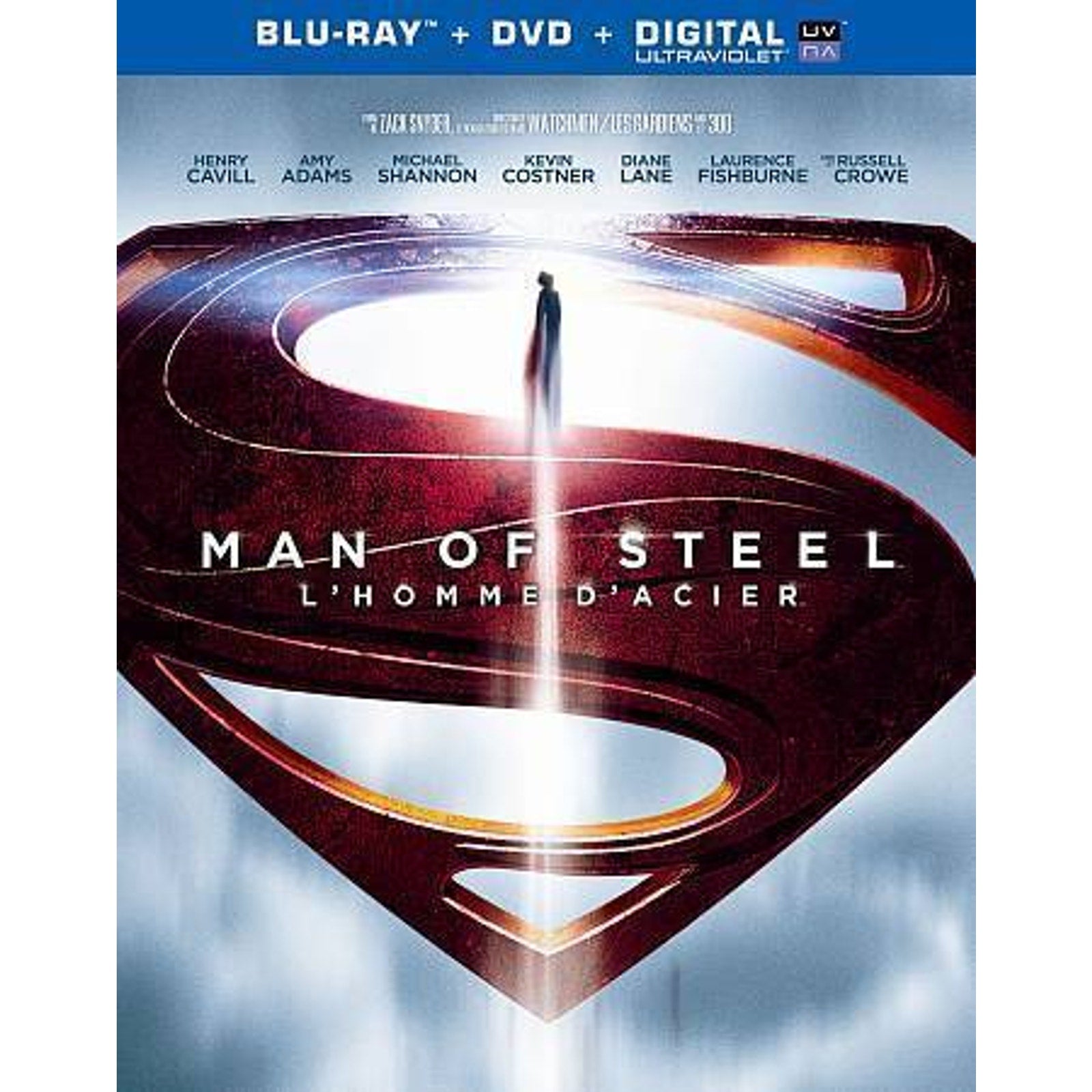 Man of Steel (Blu-ray/DVD, 2013, 2-Disc Set, Canadian)