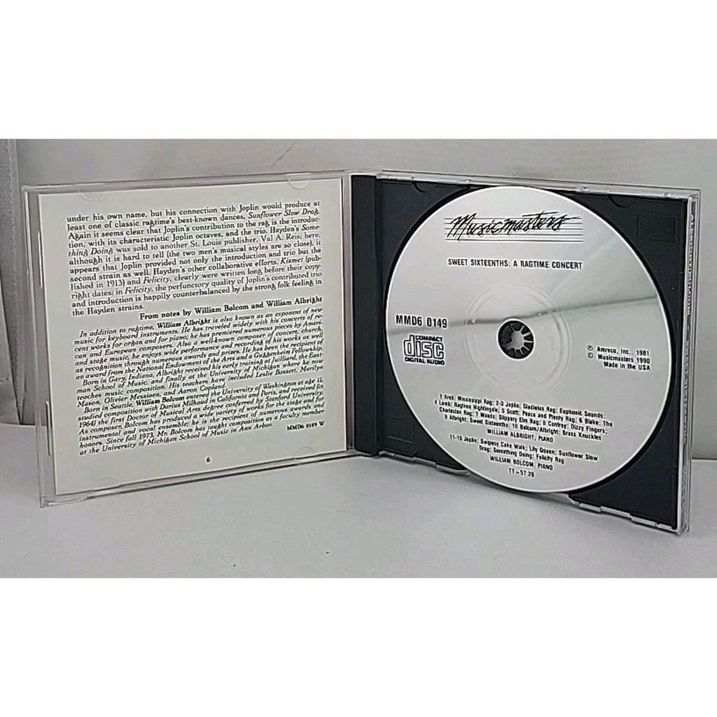 Sweet Sixteenths: A Ragtime Concert by William Albright (Composer) (CD,...