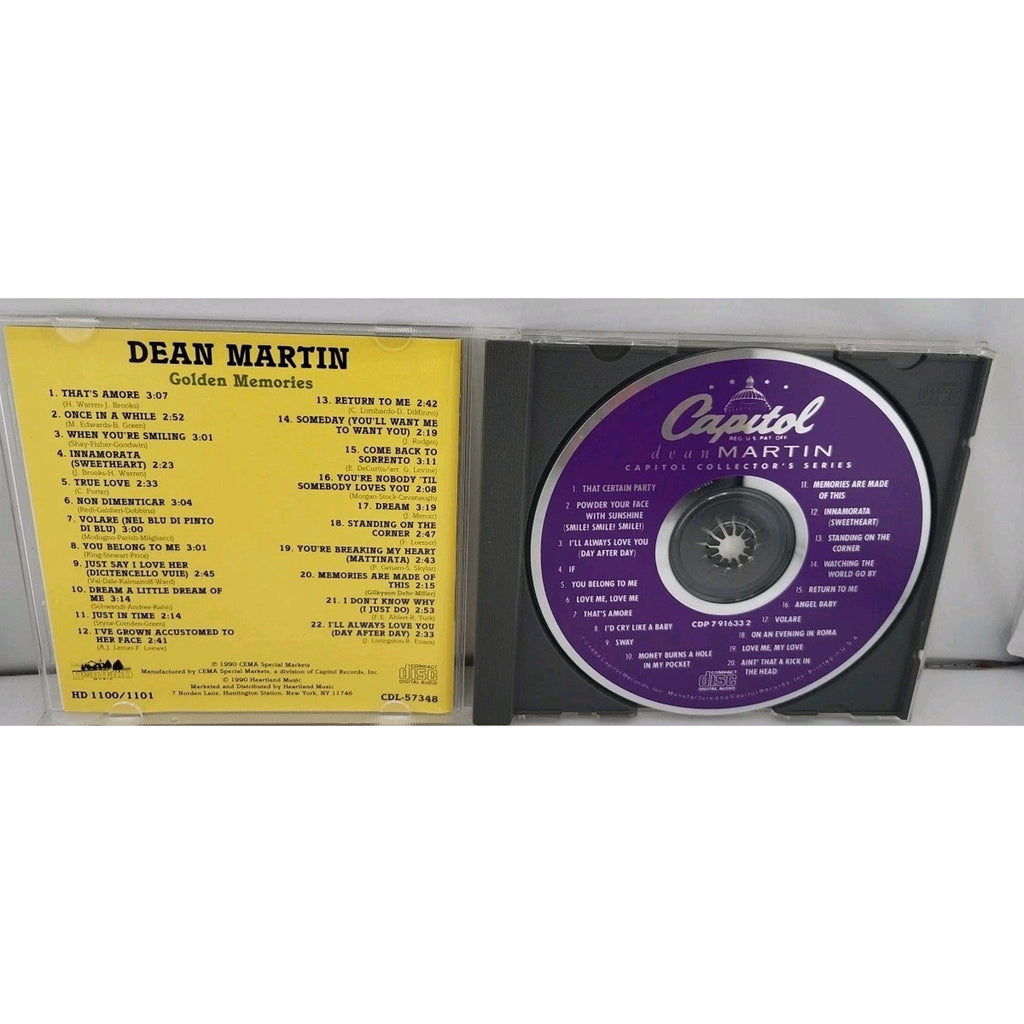 Dean Martin - Golden Memories CD 1990 Heartland Music Classic Pop