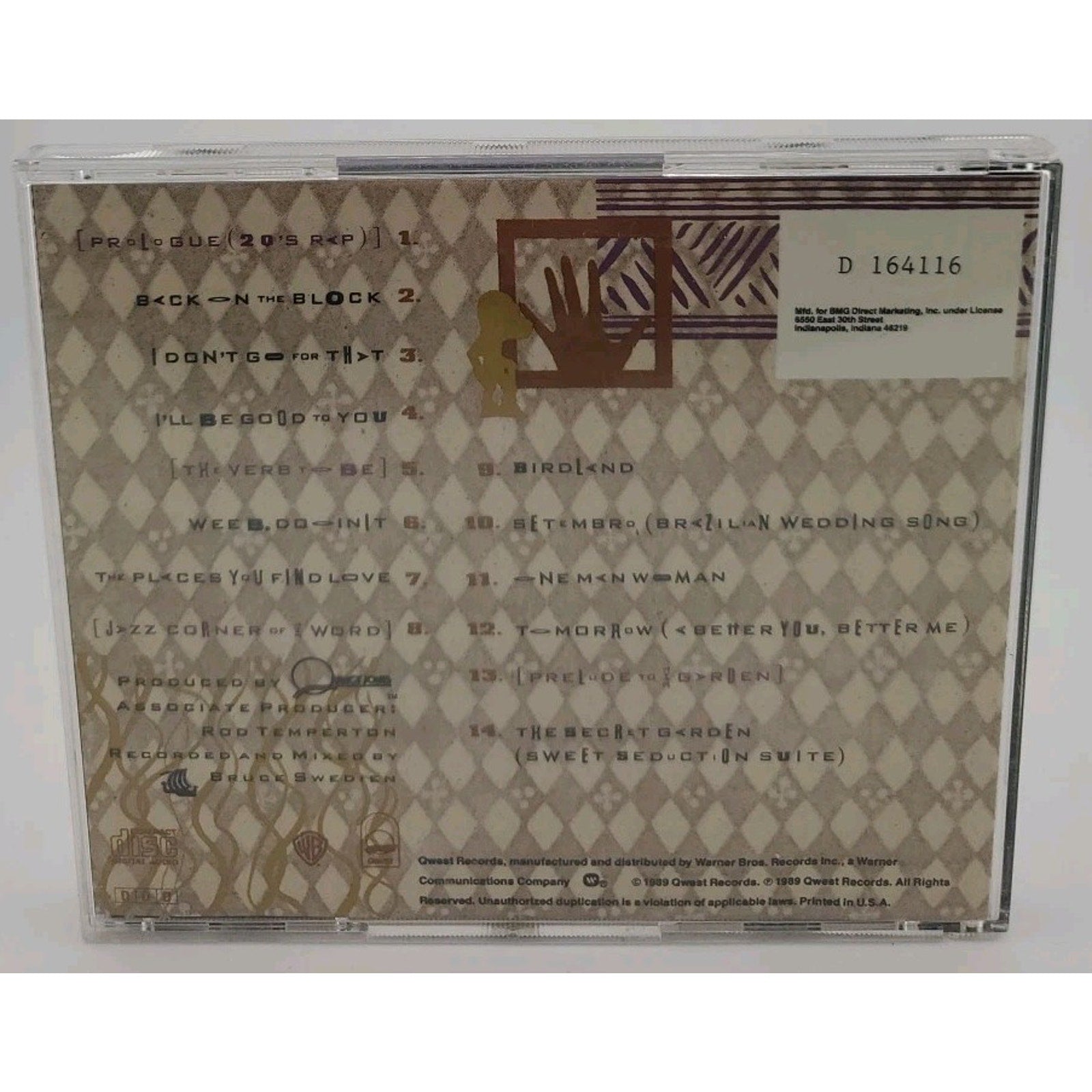 Quincy Jones - Back on the Block - CD