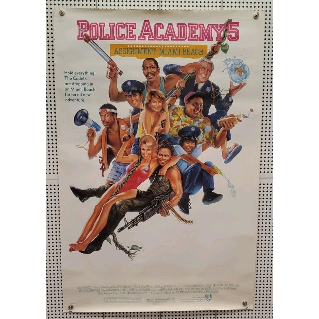 Police Academy 5 Original Movie Poster 1988 27x40 Single Sided