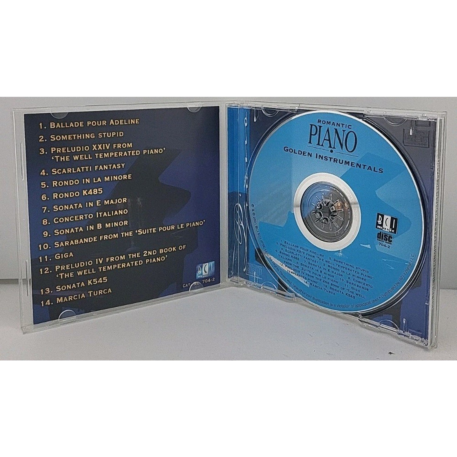 Romantic Piano by Golden Instrume (CD, 2005)