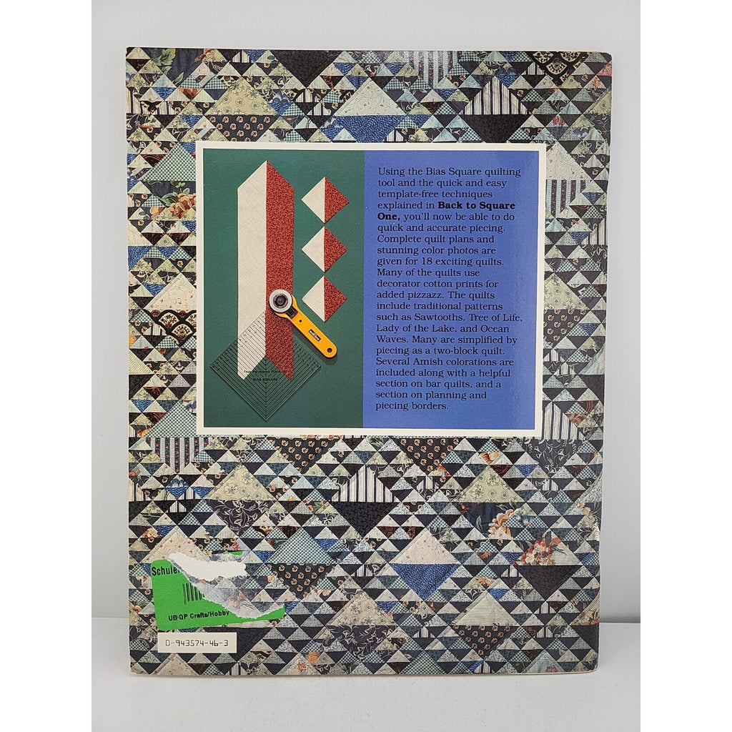 Back to Square One Quilt Pattern Book by Nancy Martin