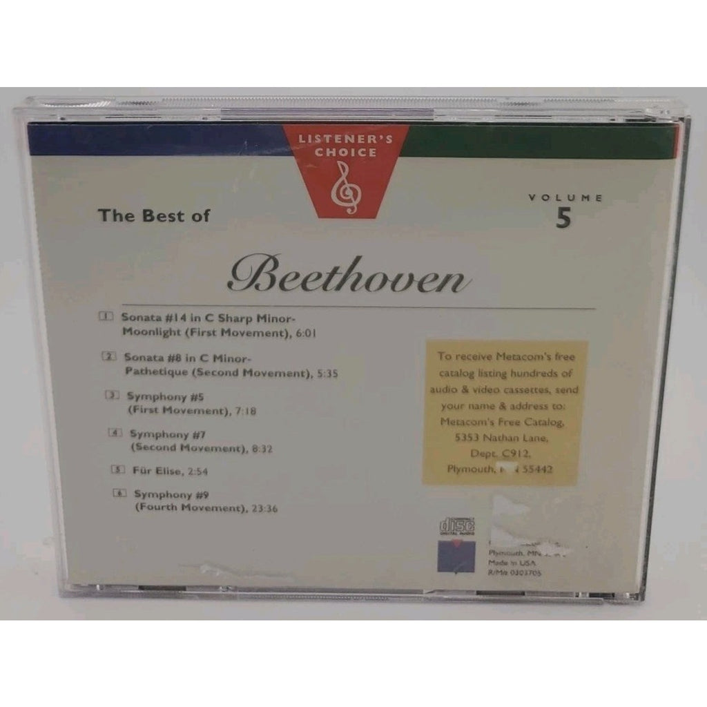 Listener's Choice The Best of Beethoven Vol. 5 CD
