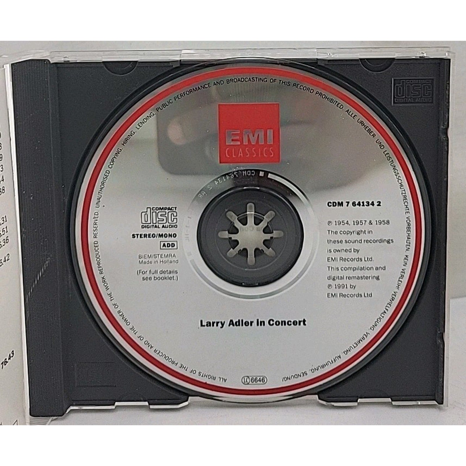 Larry Adler in Concert by Larry Adler in Concert (CD, 2007)