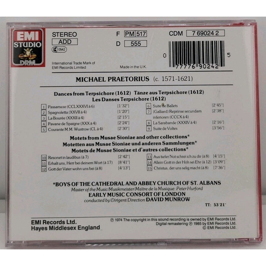 Praetorius: Musae Sionae, Danc by Praetorius: Musae Sionae, Danc (CD, 2009)