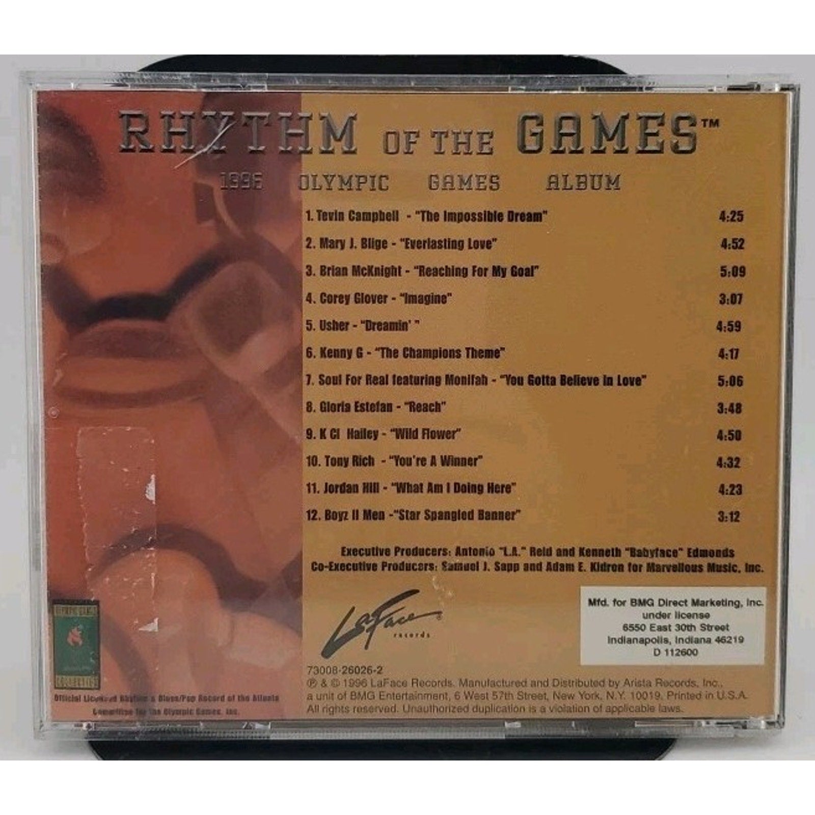 Rhythm of the Games: 1996 Olympic Games Album by Various Artists (CD, May-1996)