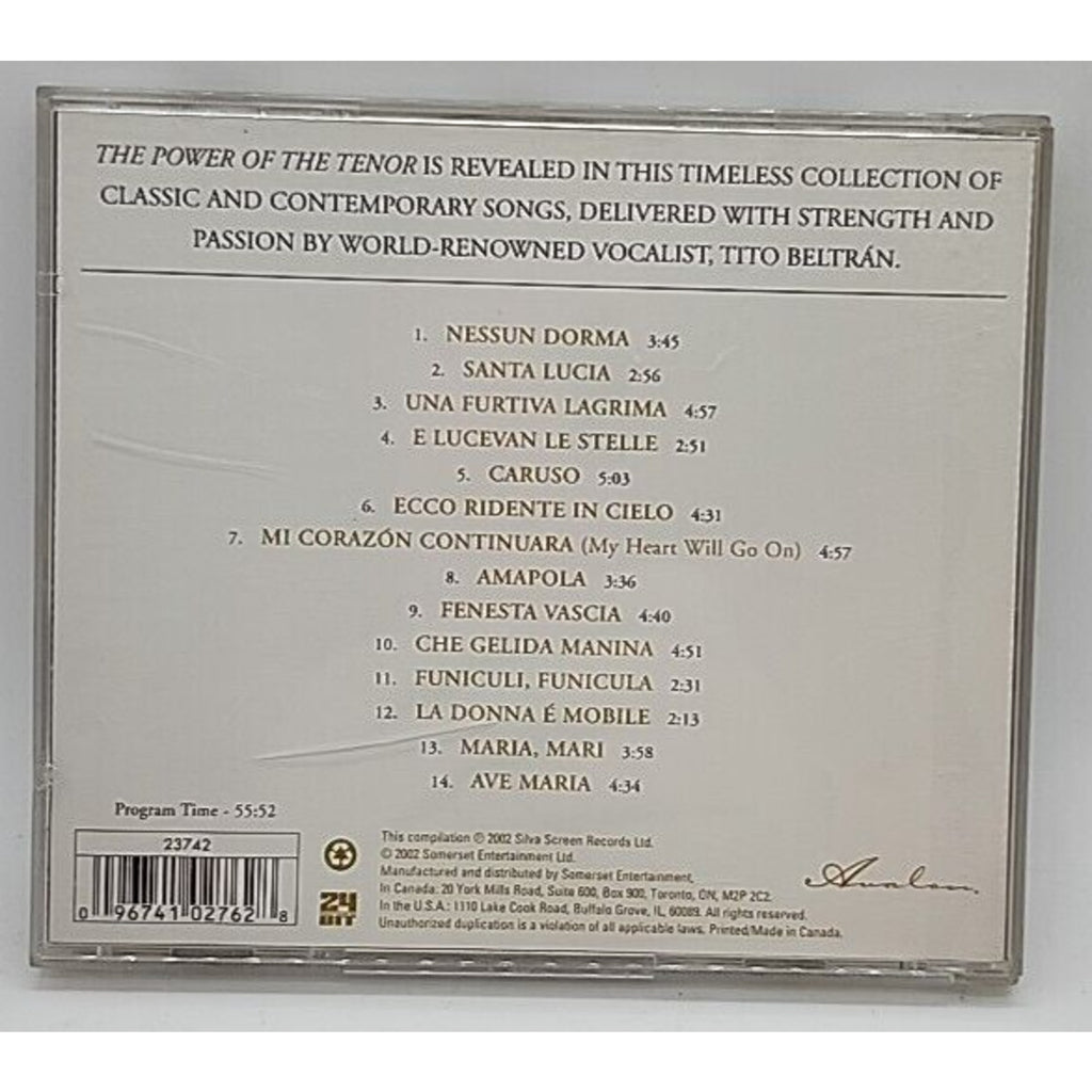 The Power of the Tenor by Tito Beltrán (CD)
