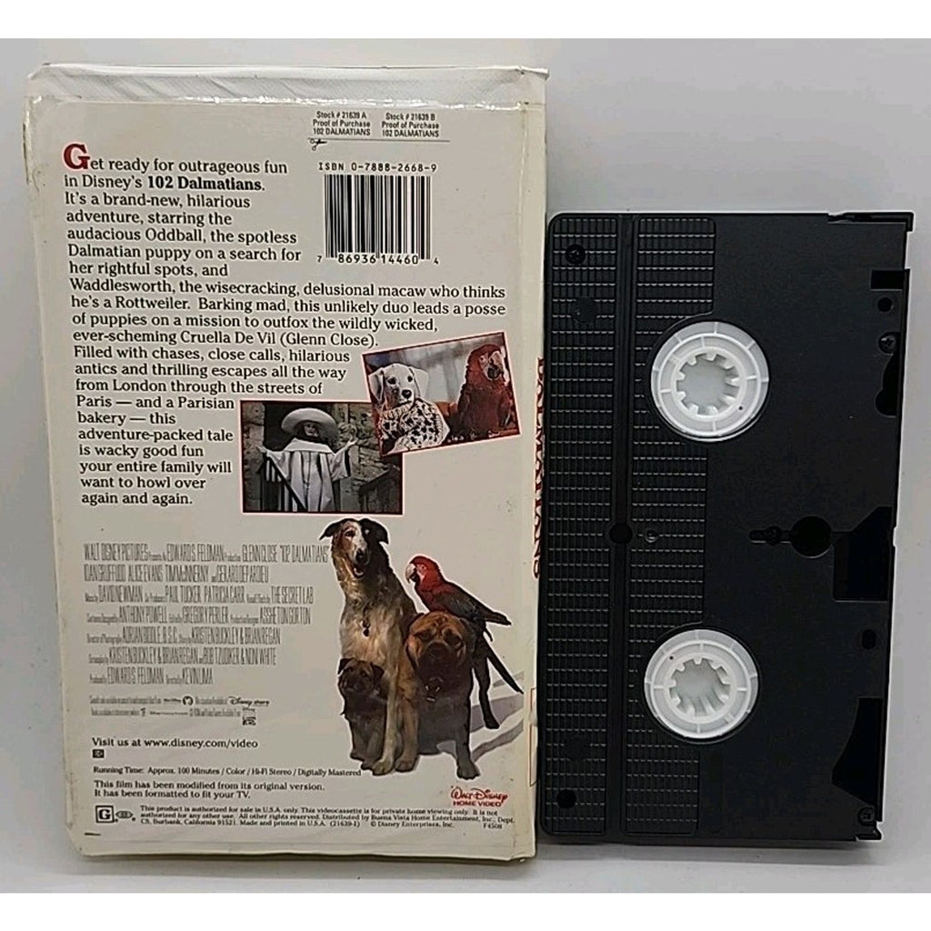 102 Dalmatians (VHS, 2001, Clam Shell)