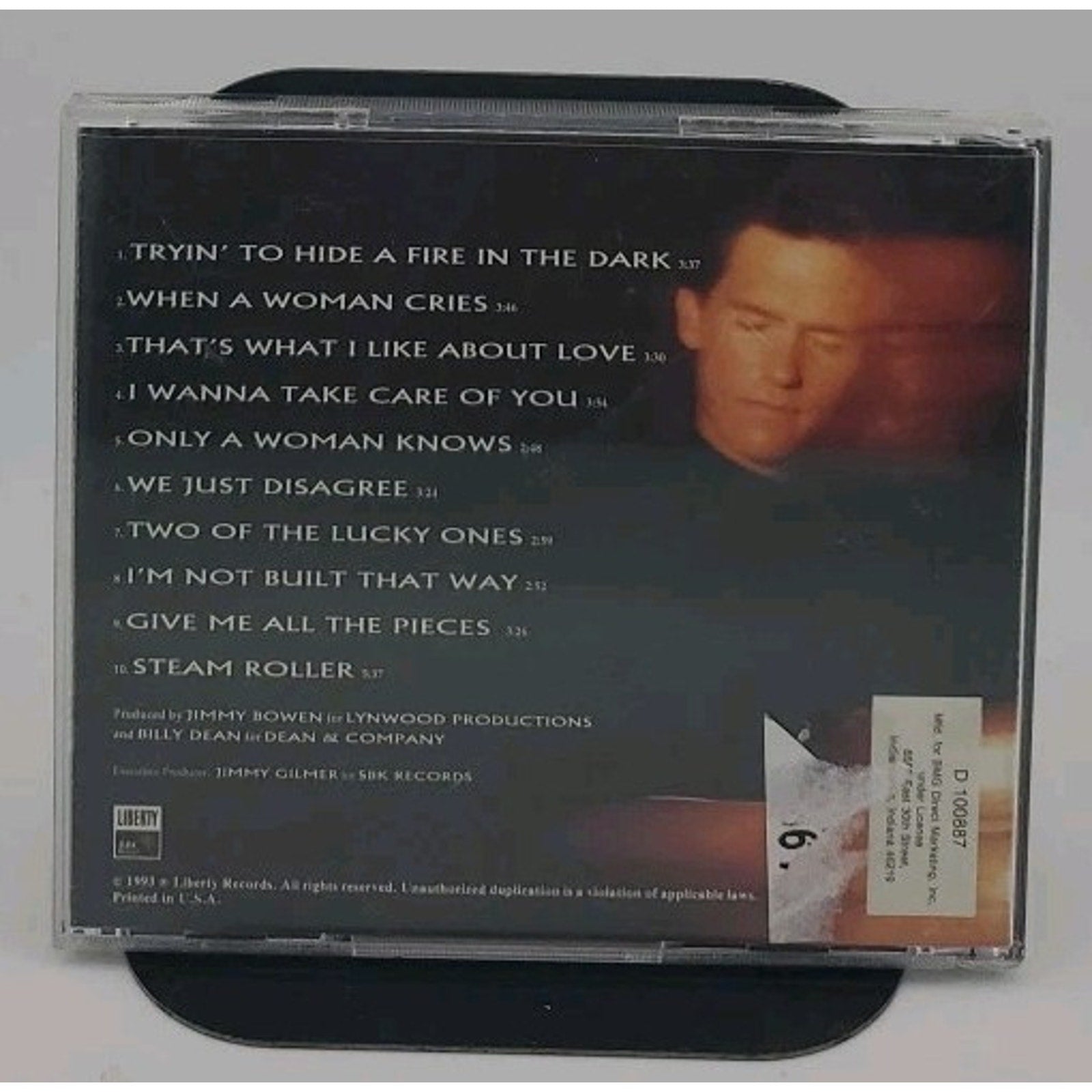 Fire in the Dark by Billy Dean (CD, Jan-1993, EMI-Capitol Special Markets)