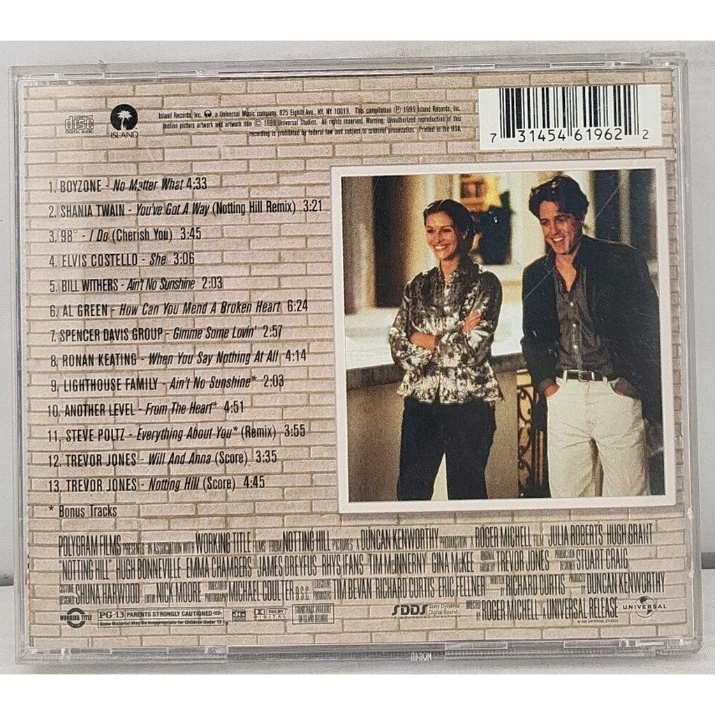 Notting Hill (Original Soundtrack) by Various (CD, 1999)