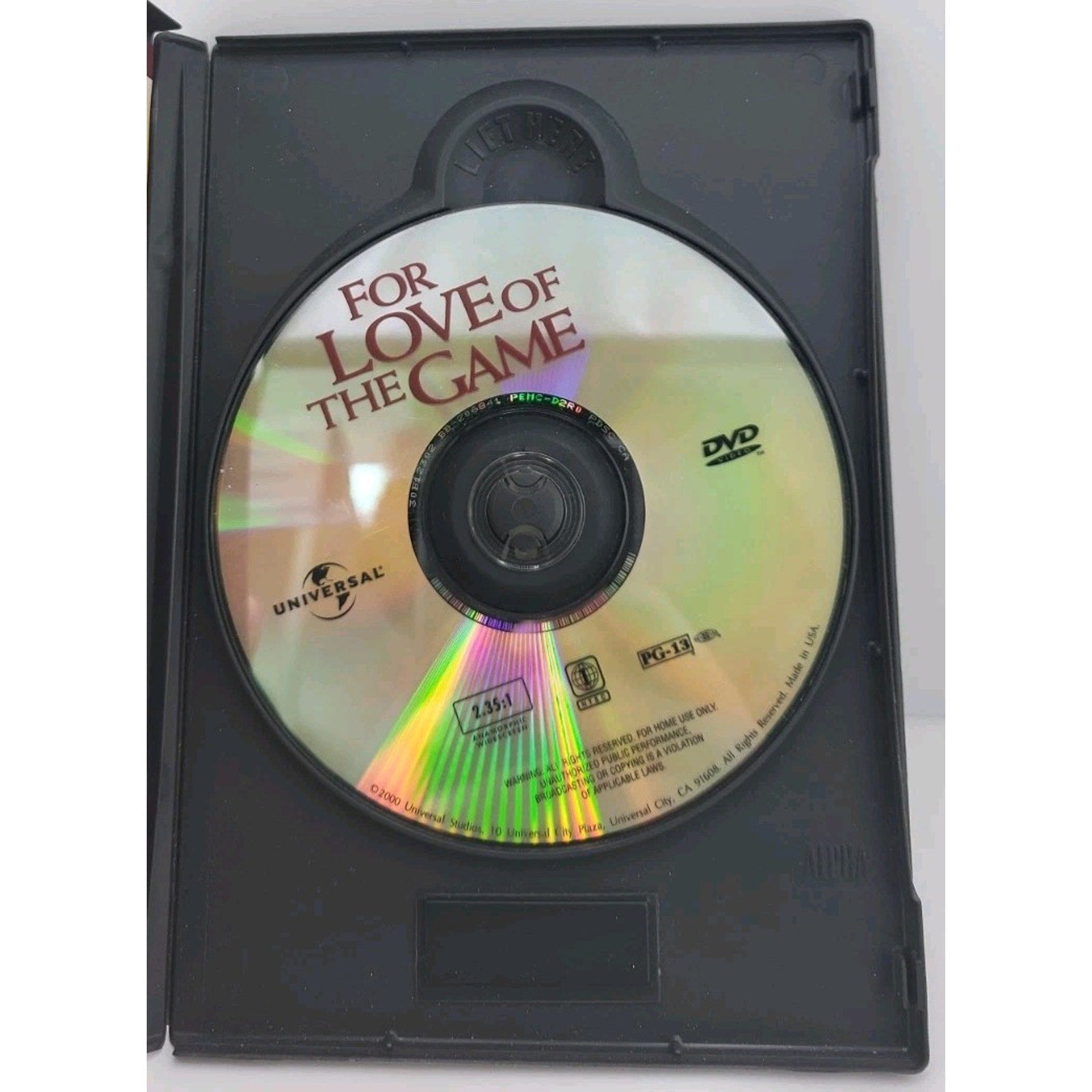 For Love of the Game (DVD, 1999)