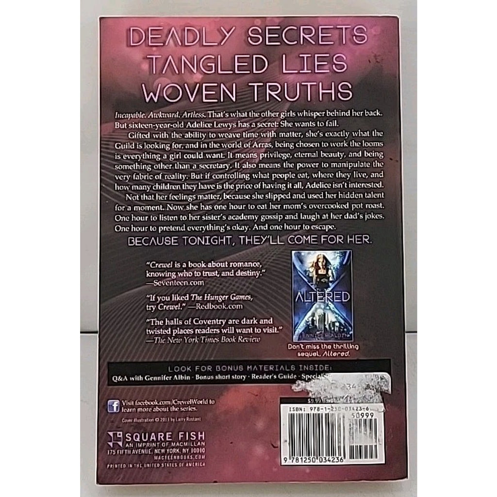 Crewel : A Novel by Gennifer Albin (2013, Trade Paperback)