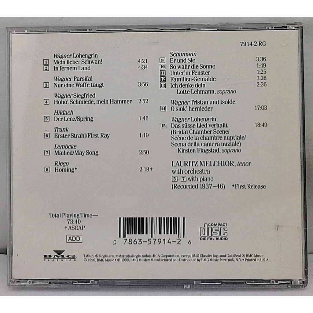 Wagner Arias & Duet by Wagner / Melchior (CD, 2008)