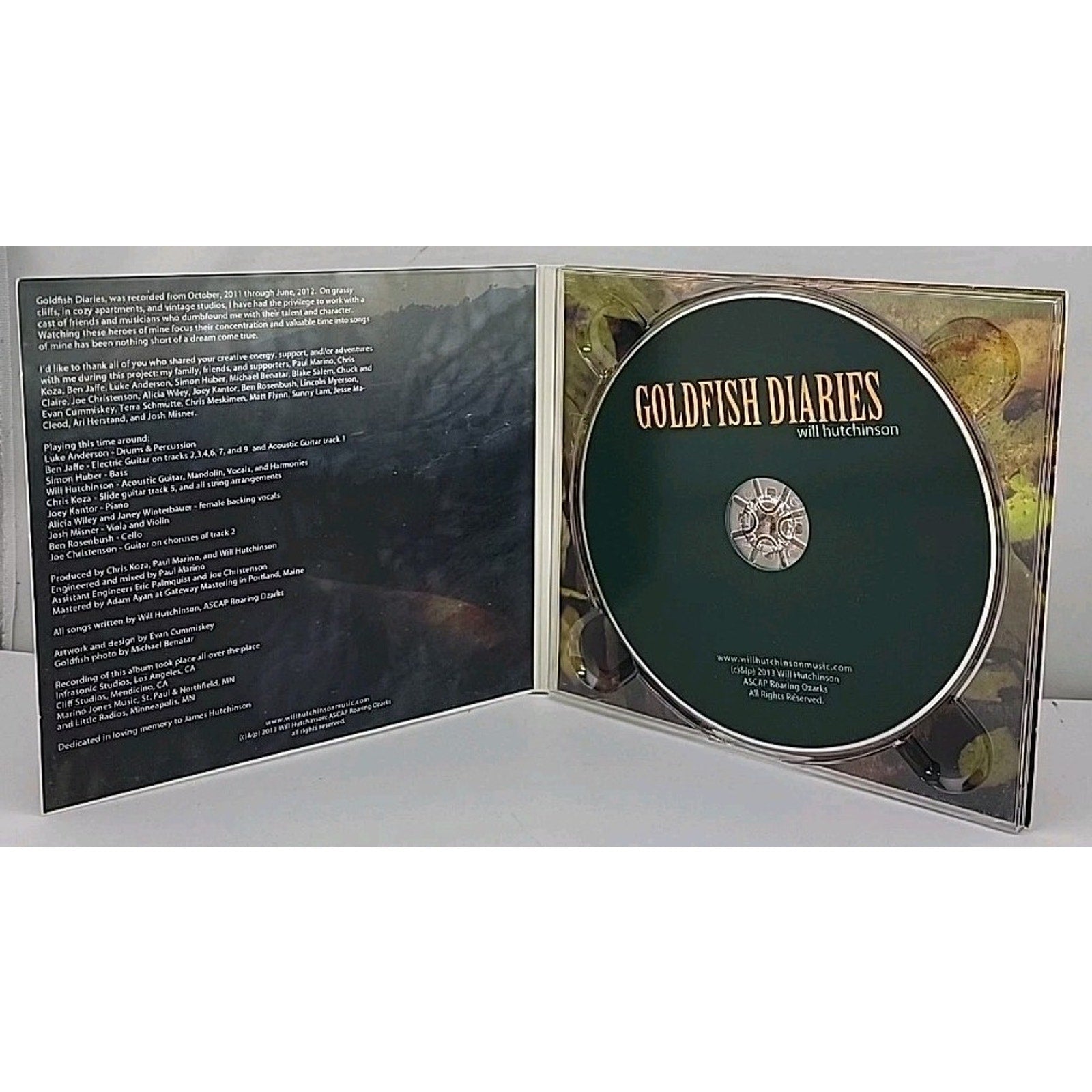 Goldfish Diaries By Will Hutchinson CD