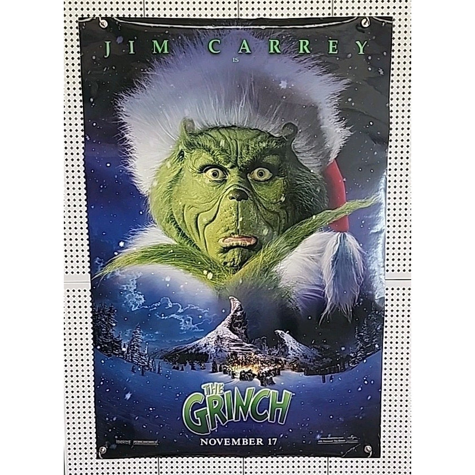 The Grinch - Original DS Movie Poster D/S 27x40 - 2000 Christmas Jim Carrey