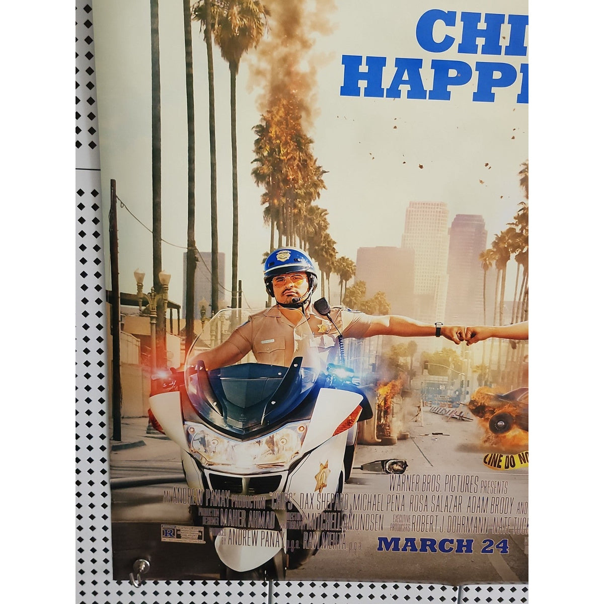 Chips Chip Happens Movie Promo Poster 27x40 2017 Dax Shepard