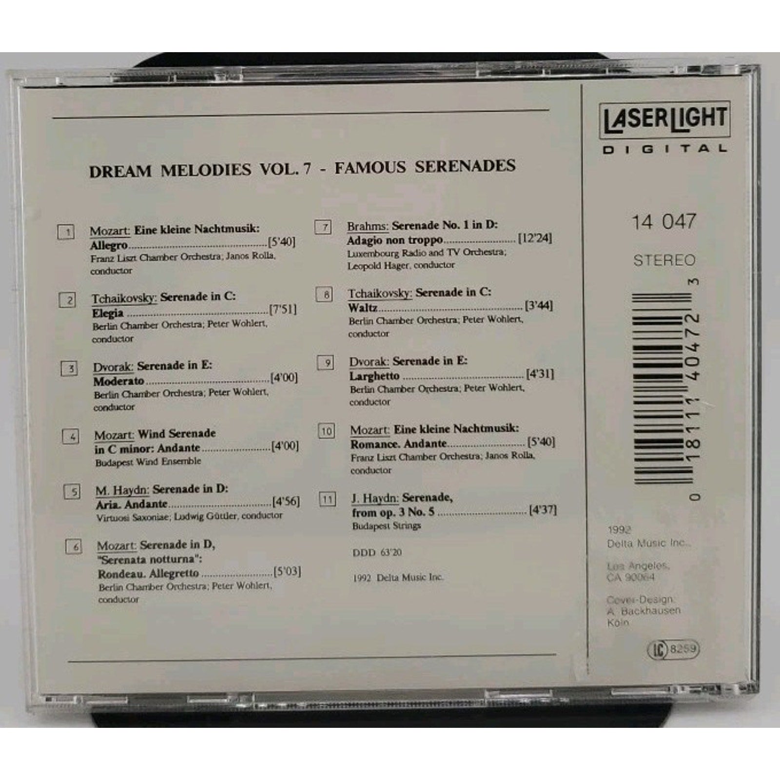 Dream Melodies Vol. 7 • Famous Serenades By Various Artist (CD)