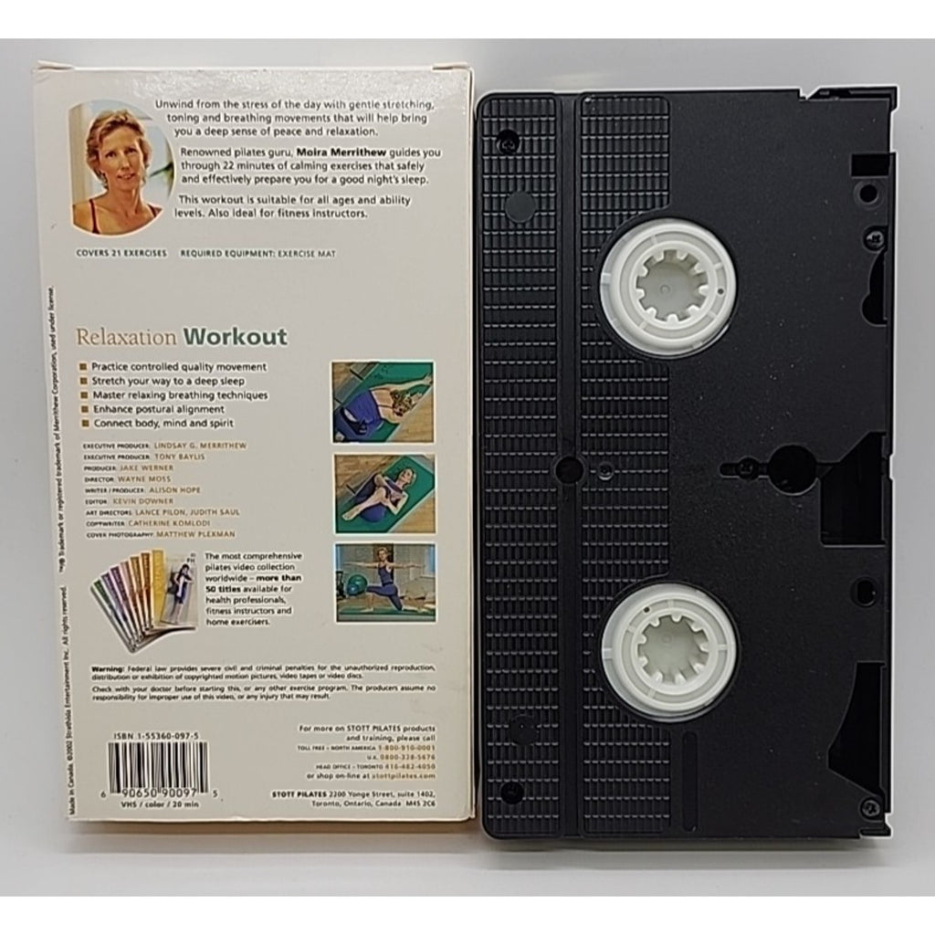 Relaxation Workout - Stott Pilates (VHS, 2006)