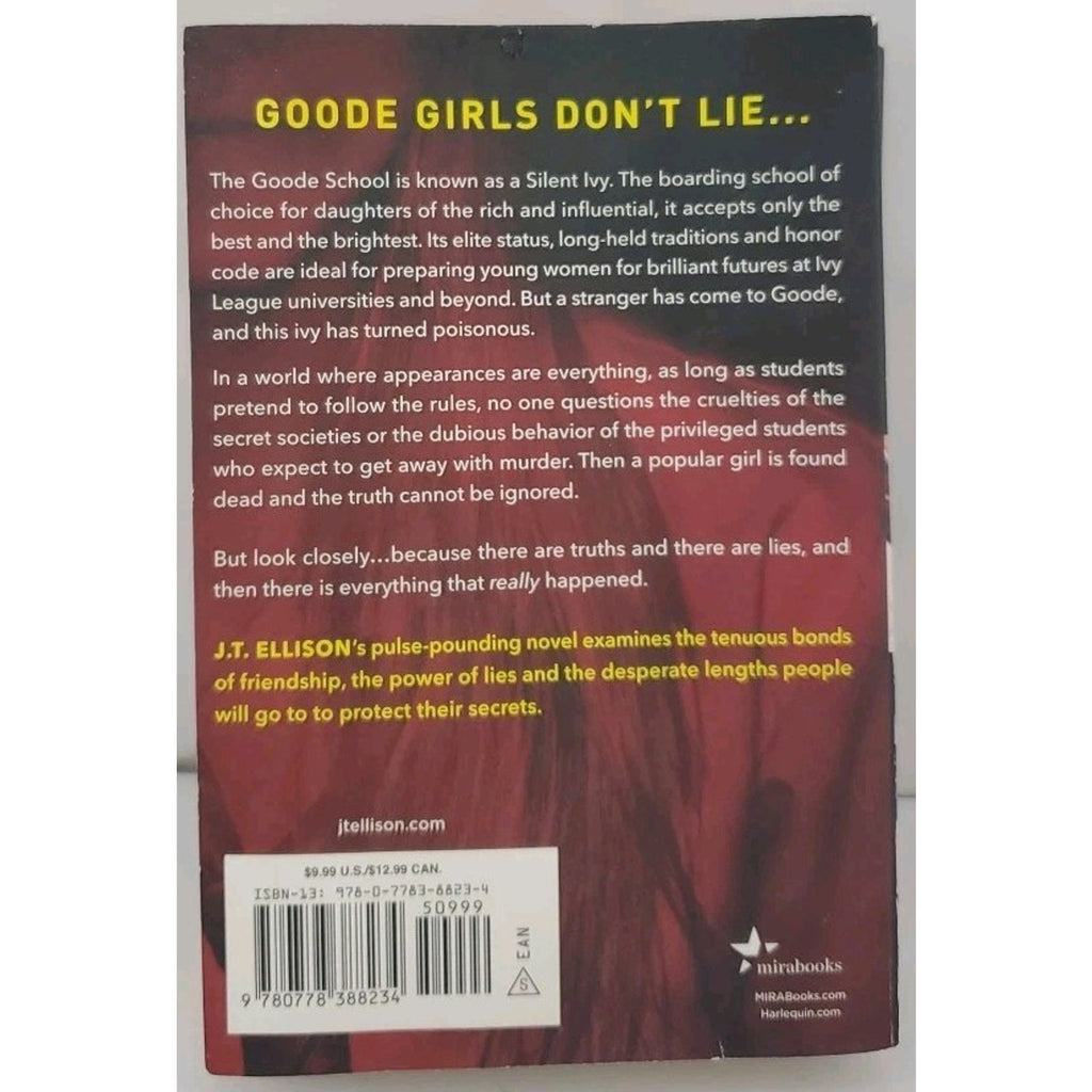 Good Girls Lie : A Novel by J. T. Ellison (2020, Us-Tall Rack Paperback)