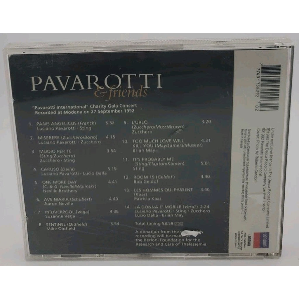 Pavarotti & Friends by Luciano Pavarotti (CD, Mar-1993, London)