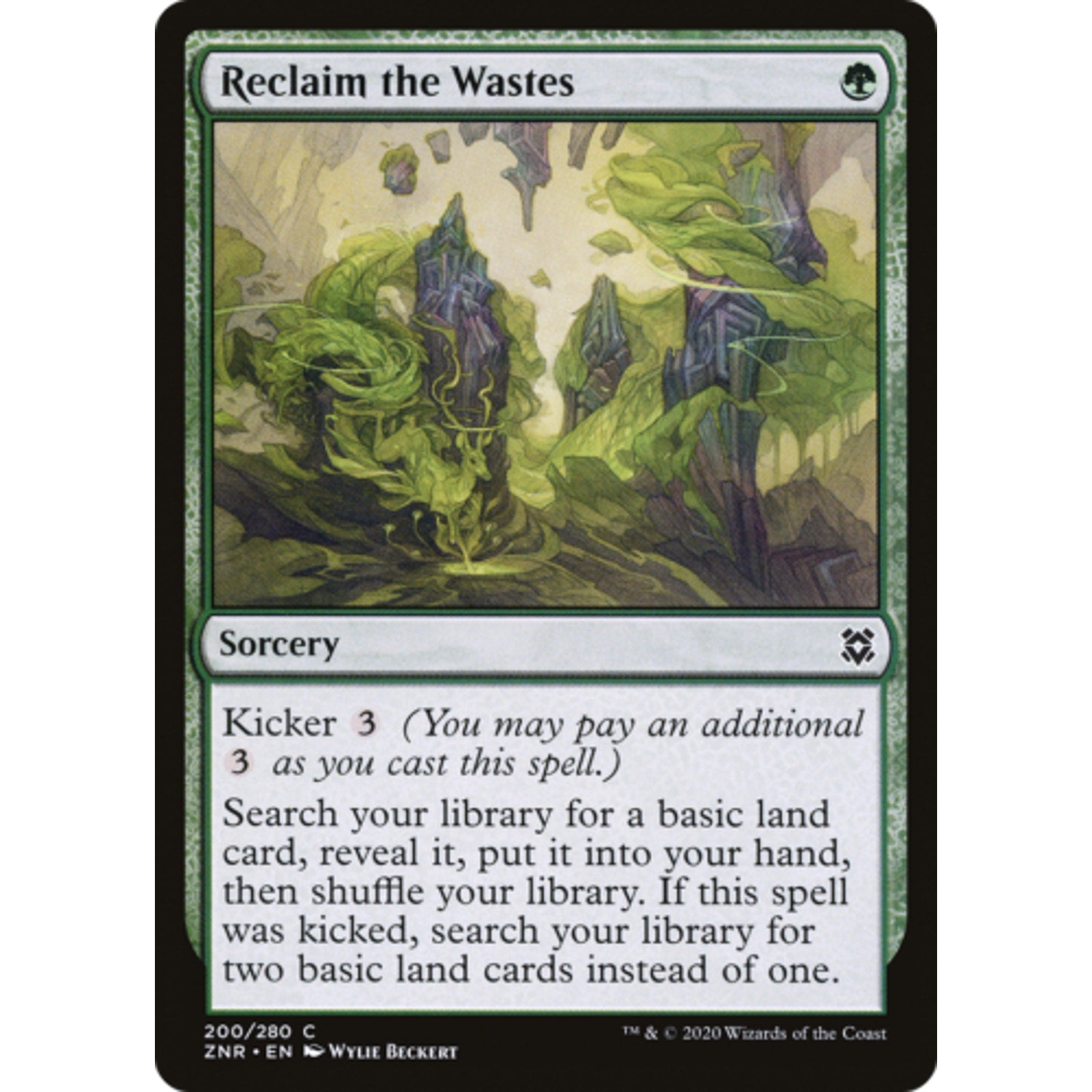 Reclaim the Wastes (200) Zendikar Rising Mtg x4 4x ZNR Magic