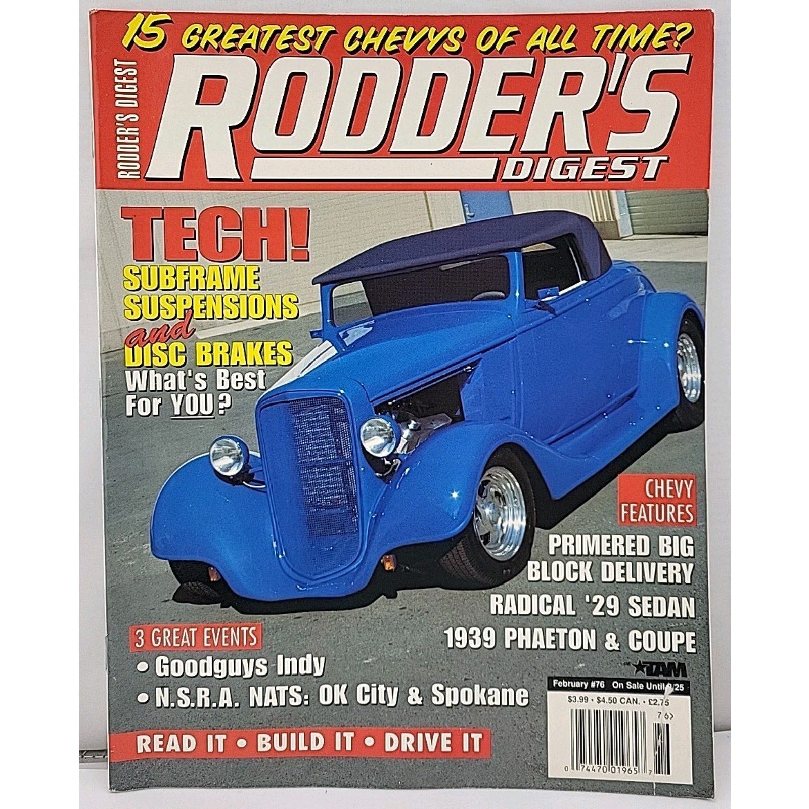 Rodder's Digest Magazine February 1997 Volume 16 Number 76