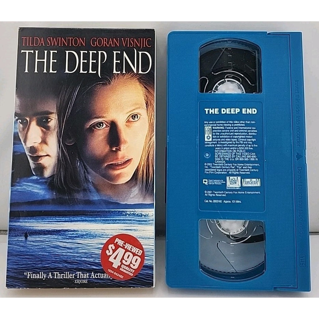 The Deep End VHS Blue Cassette