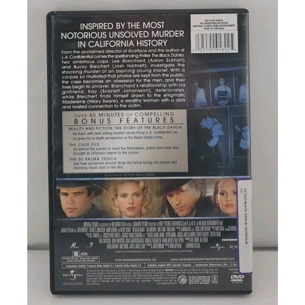 The Black Dahlia (DVD, 2006)