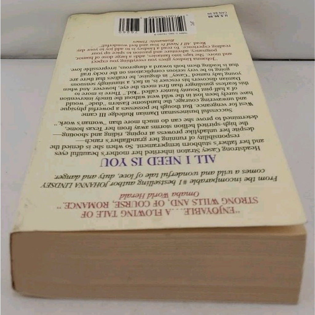All I Need Is You by Johanna Lindsey (1998, Mass Market)