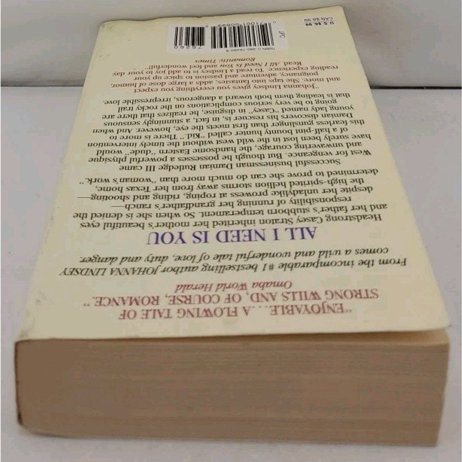 All I Need Is You by Johanna Lindsey (1998, Mass Market)