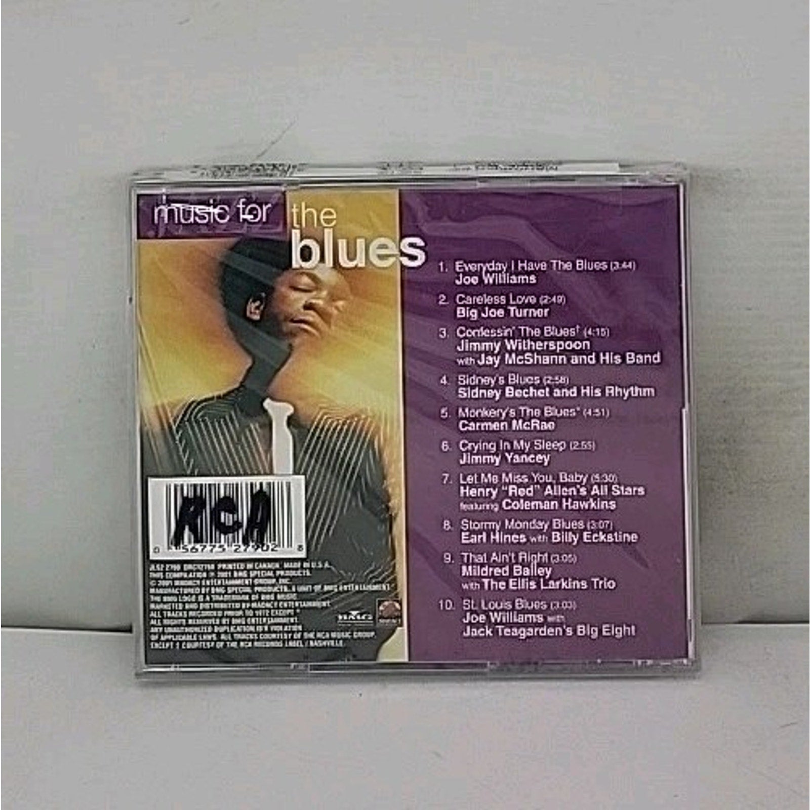 Jazz Music For: The Blues by Various Artists (CD, May-2001, Madacy) *Brand New*