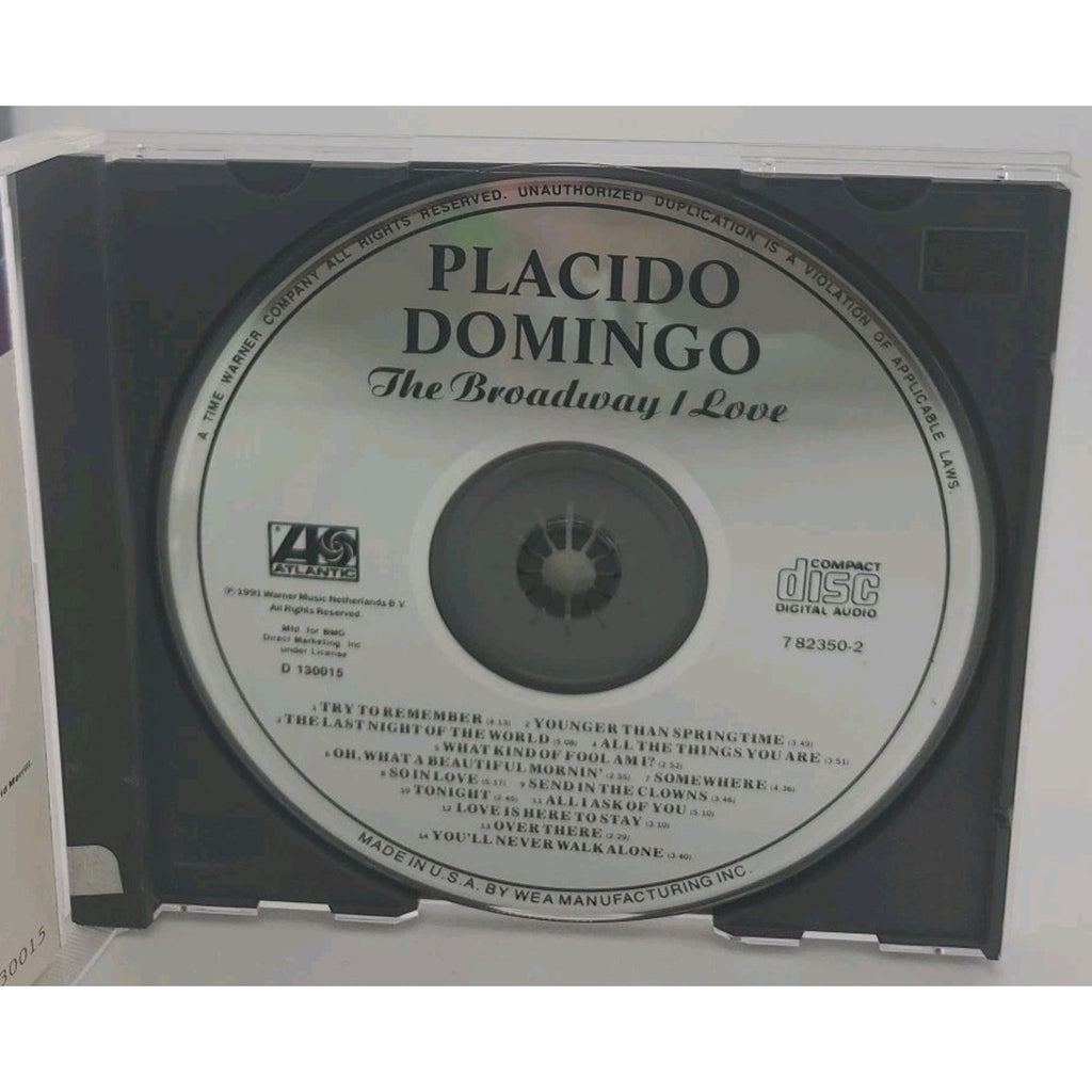Placido Domingo The Broadway I Love CD