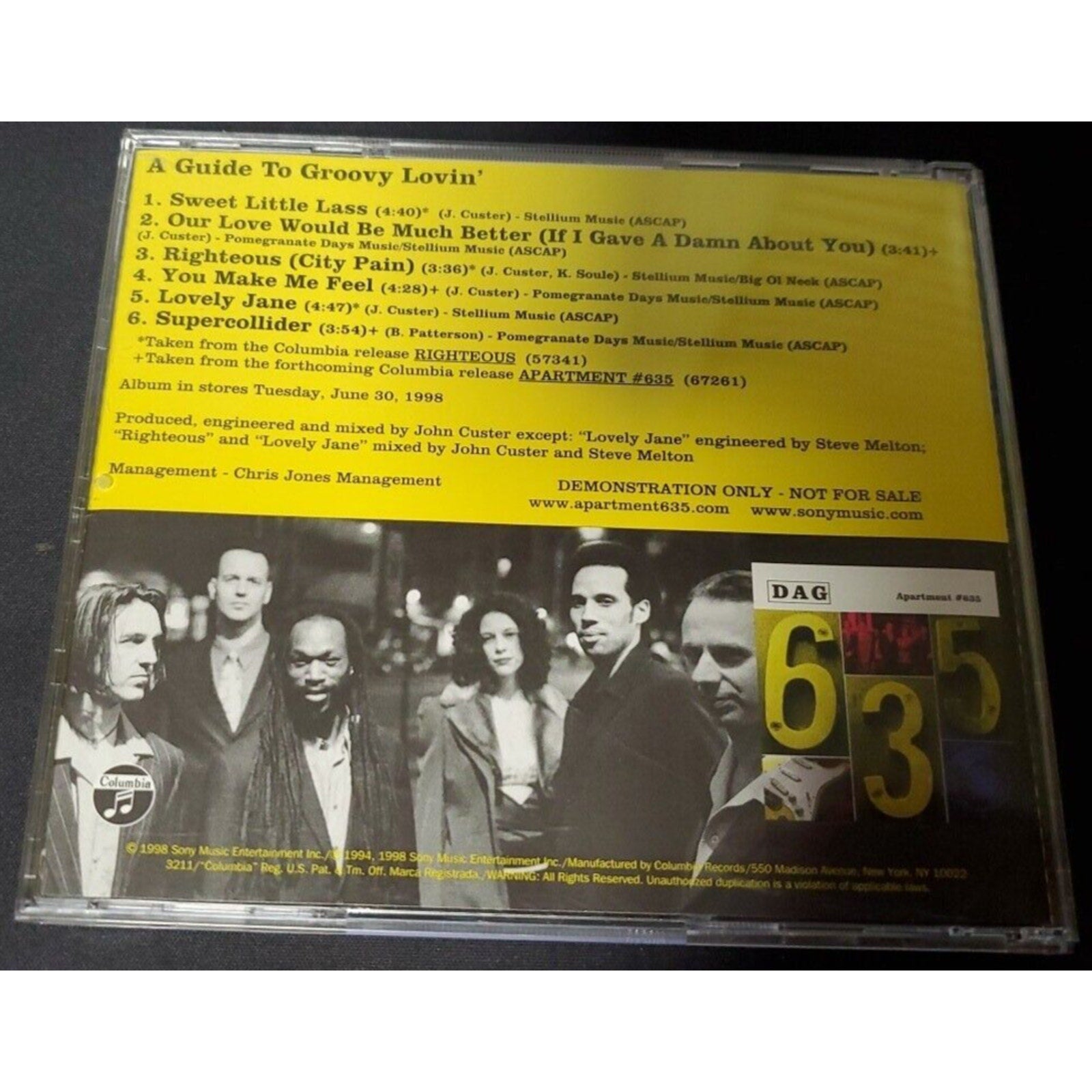 A Guide To Groovy Lovin' by Dag (CD, Promo, 1998, Columbia)