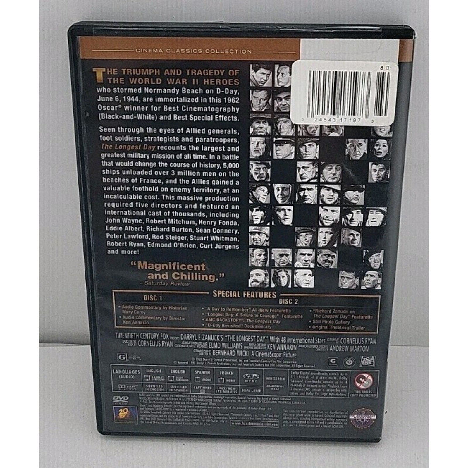 The Longest Day DVD Cinema Classics Collection