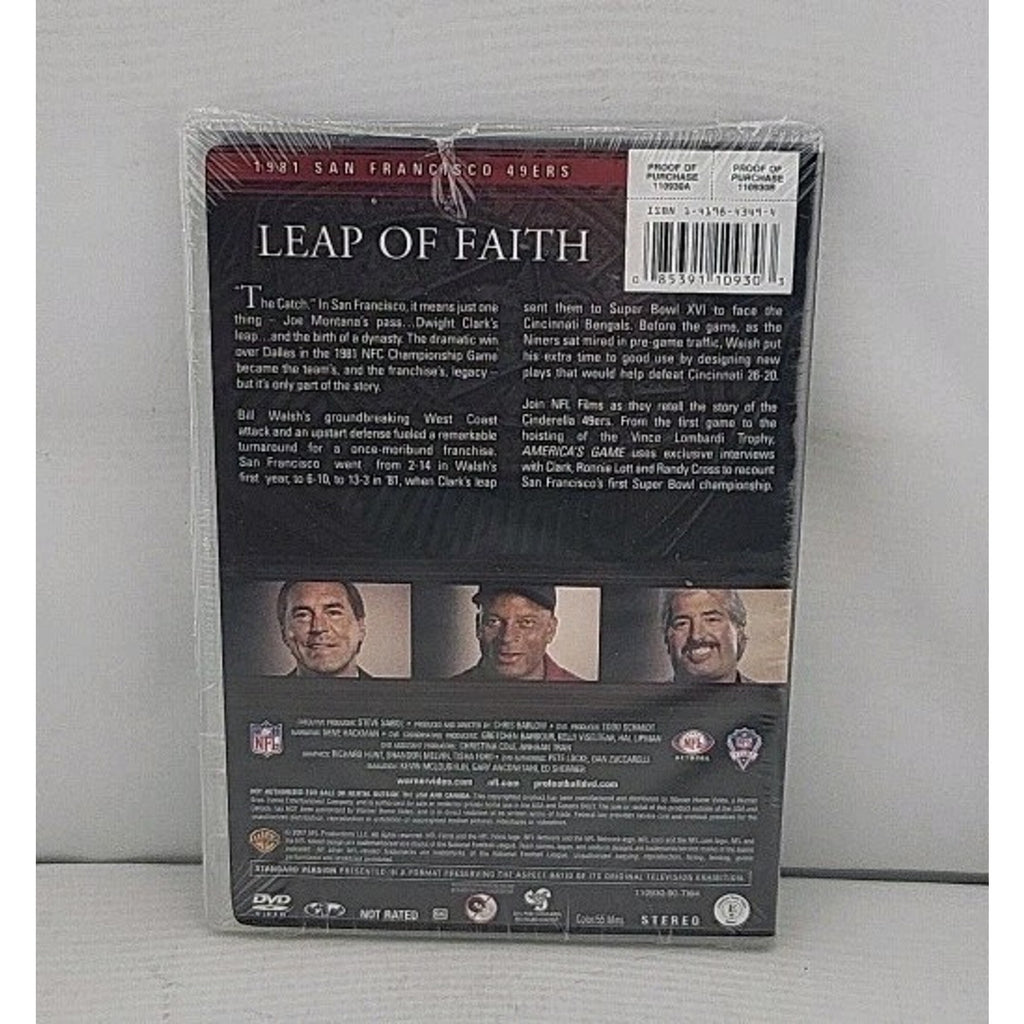 NFL Americas Game: San Francisco 49ers Super Bowl XVI (DVD, 2007) *Brand New*