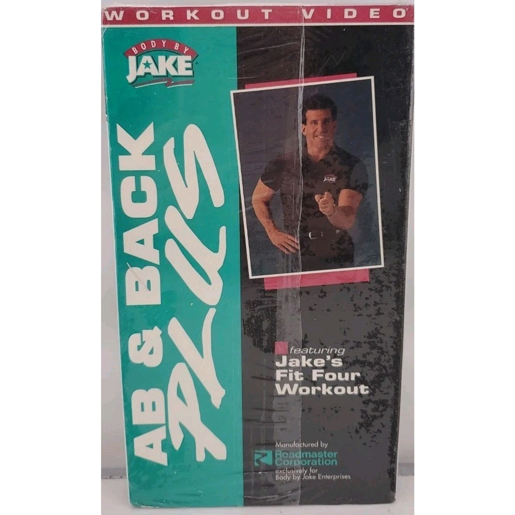 Ab & Back Plus: Jake's Fit Four Workout VHS Body by Jake Productions *NEW*