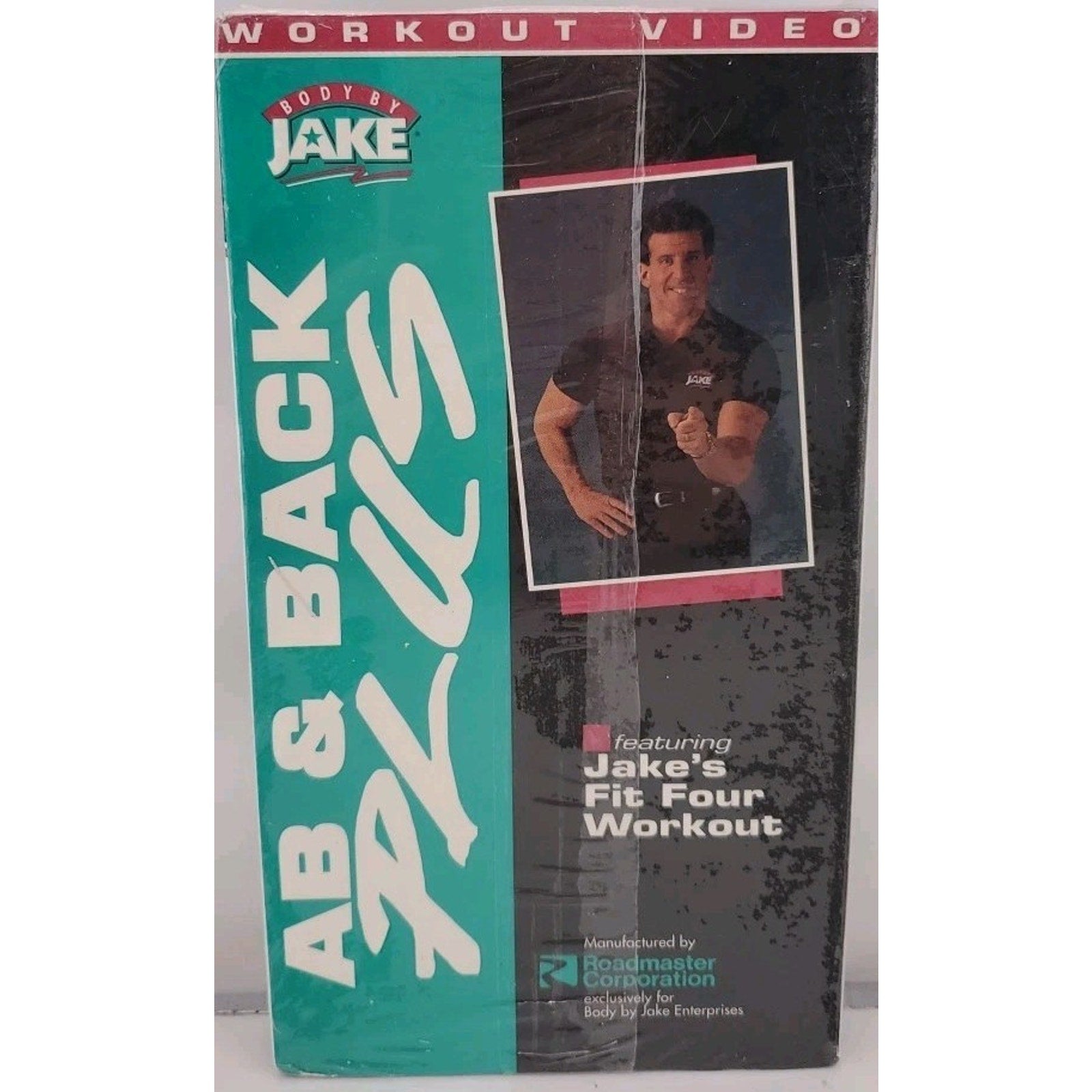 Ab & Back Plus: Jake's Fit Four Workout VHS Body by Jake Productions *NEW*