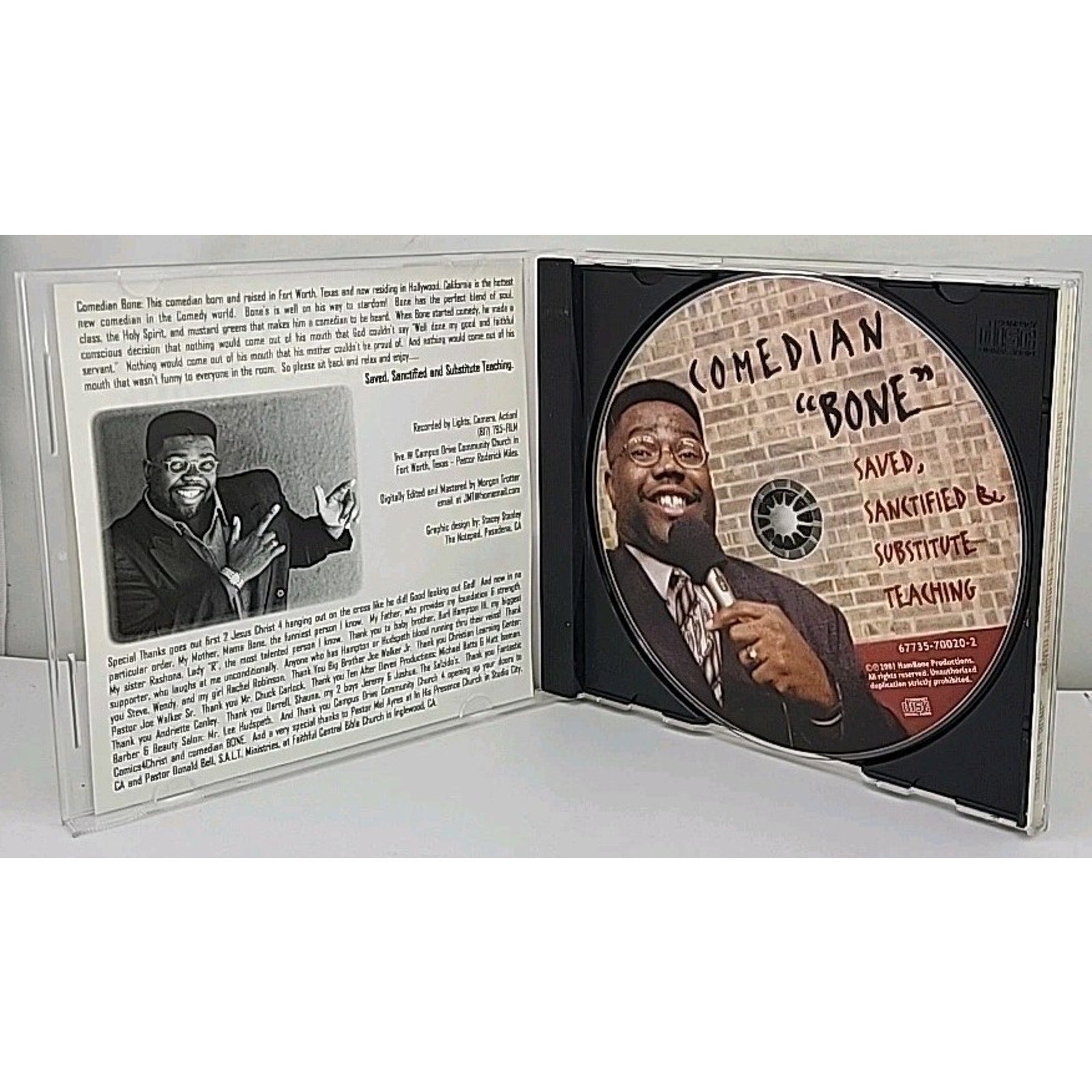 Comedian Bone: Saved Sanctified & Substitute Teaching, Hollywood CA (CD, 2001)