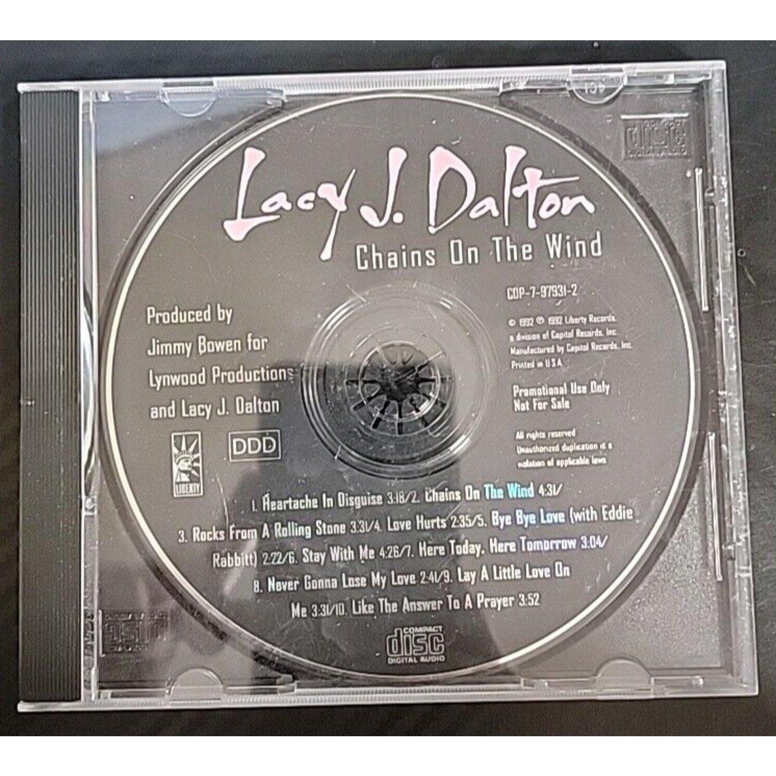 Lacy J. Dalton Chains On The Wind Promo (CD)